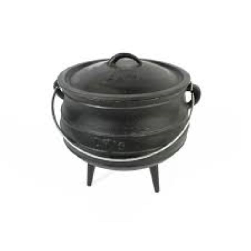 POS_lks pot black 3 LKs Pot (3-Leg) Size2 6.0L (CI) - Image 1